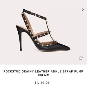 Rockstud grainy VALENTINO heals pumps